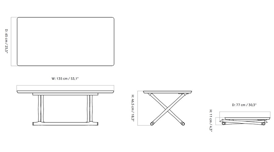 Jäger stolik kawowy MENU w Design Spichlerz wymiary