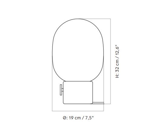 JWDA Marble lampa stołowa Menu Design Spichlerz wymiary