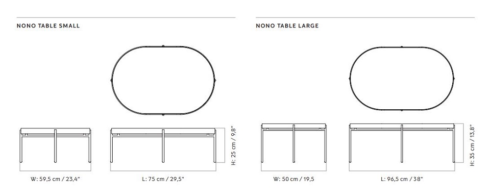 NoNo Table stolik Menu Design Spichlerz opcje wymiary