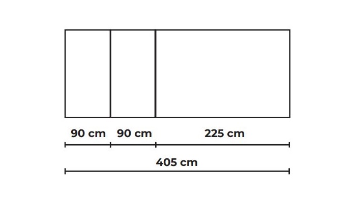 4 Meter 248 stół Tonon Design Spichlerz wymiary 405