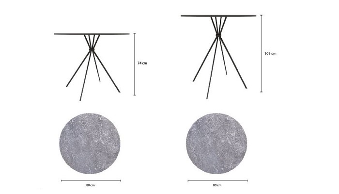 Corda Tables L 162 stół Tonon Design Spichlerz wymiary