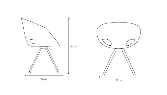 Fl@t Armchair 923 krzesło Tonon Design Spichlerz wymiary