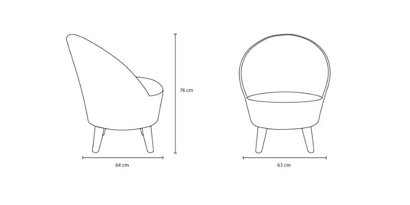 Lady Soft Upholstered 045 krzesło Tonon Design Spichlerz wymiary