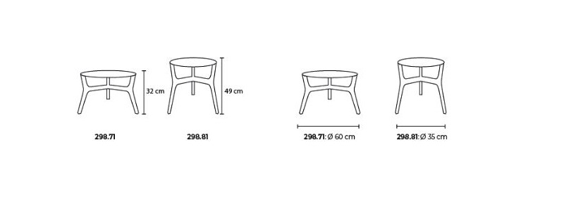 Libra 298 coffee table stolik kawowy Tonon Design Spichlerz wymiary