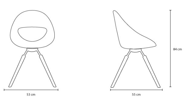 Lucky 906 krzesło Tonon Design Spichlerz wymiary