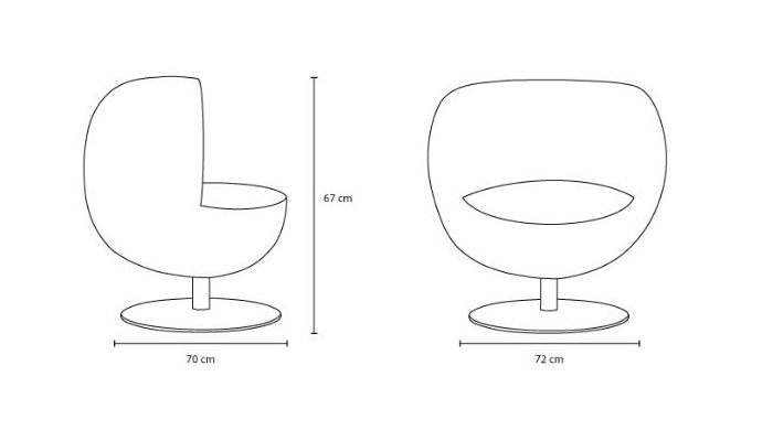 Matchball fotel Tonon Design Spichlerz wymiary