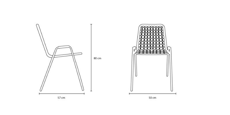 Sailor 165.01 krzesło Tonon Design Spichlerz wymiary