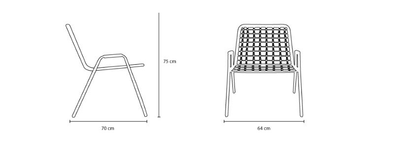 Sailor Lounge 165.21 fotel Tonon Design Spichlerz wymiary