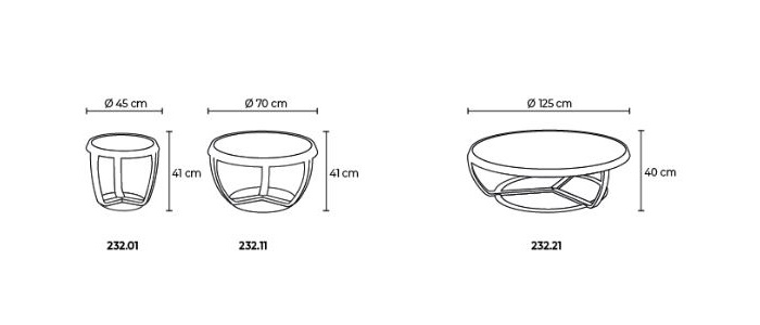 Time stolik kawowy Tonon Design Spichlerz wymiary