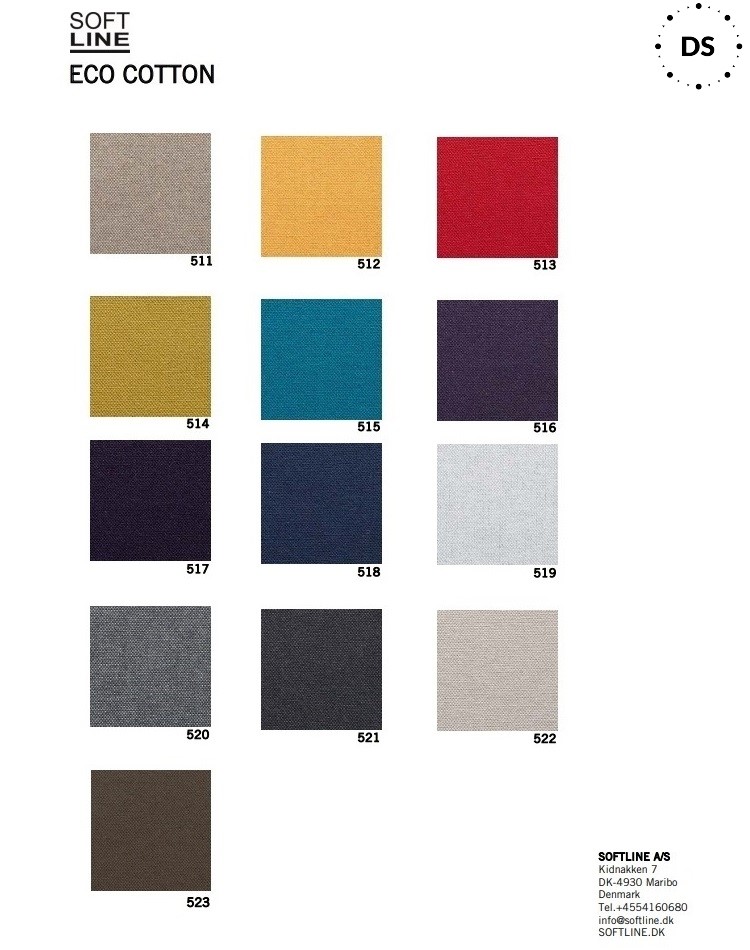 Sofa skandynawska Duet Softline tapicerka Eco Cotton