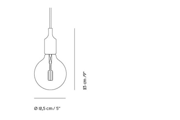 E27 lampa wisząca duńskiej marki Muuto