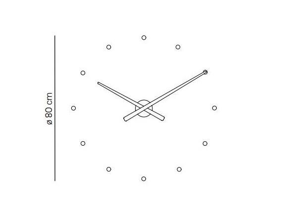 Minimalistyczny zegar ścienny OJ Nomon