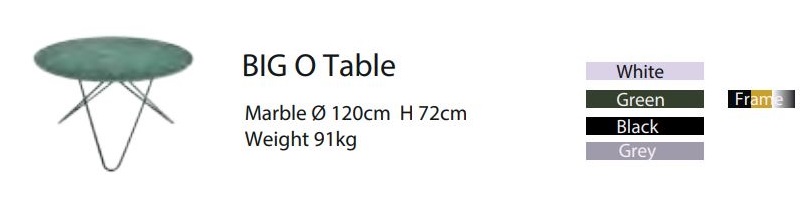 Marmurowy stół Big O Table OX Denmarq
