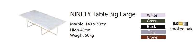 Stylowy stolik kawowy Ninety Table Big Large OX Denmarq