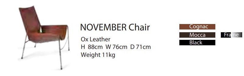 Kultowy fotel skórzany November OX Denmarq